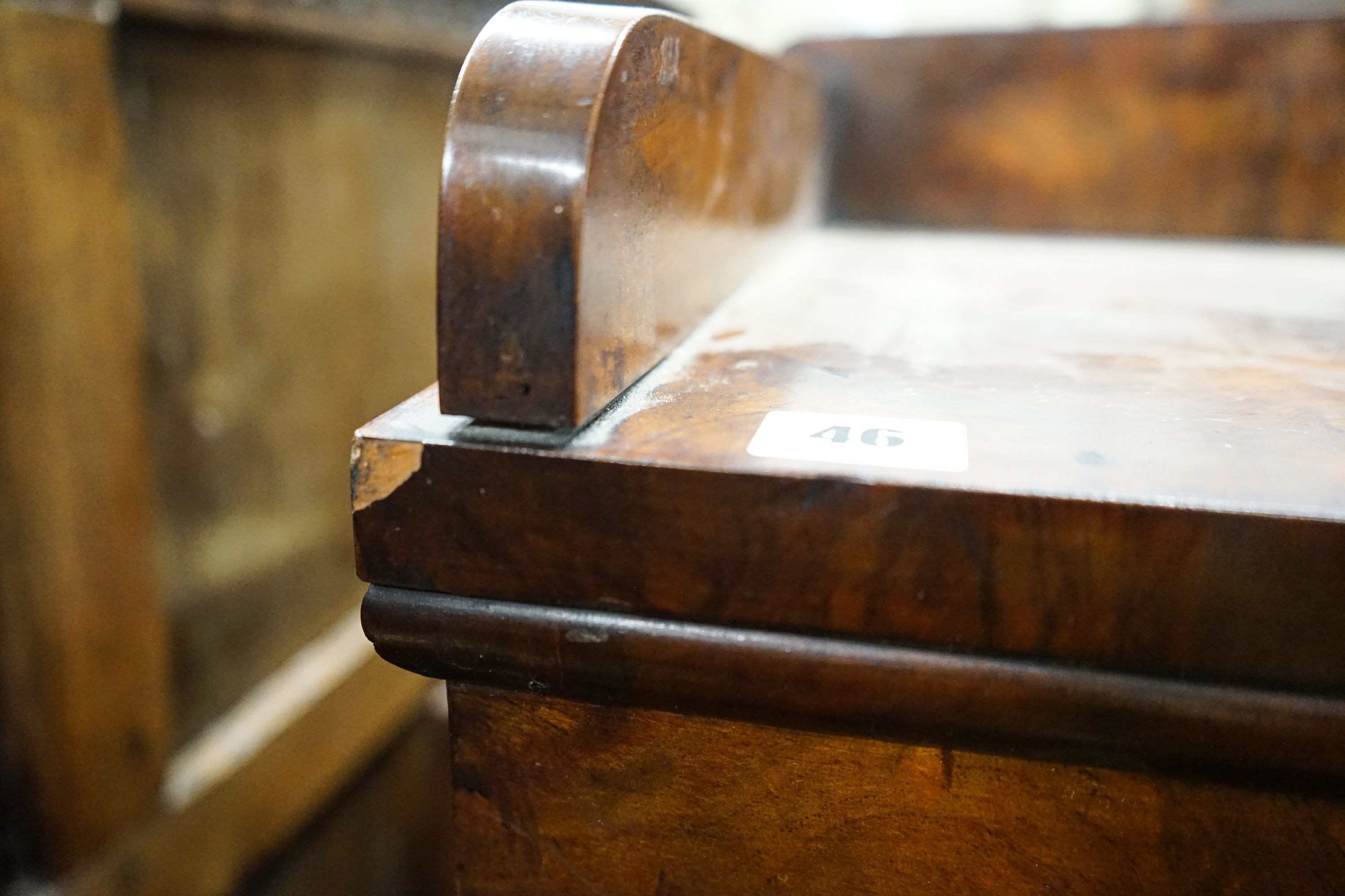 A Victorian mahogany sliding door glazed bookcase, length 130cm, depth 33cm, height 134cm